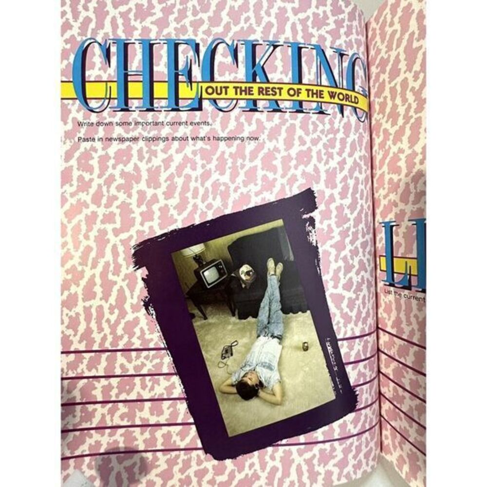 NEW VTG Senior Memory Book 1990's Pop Art High School Collectors Scrapbook Rare‎ - Picture 5 of 9